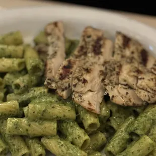 Pesto Cream Chicken Rigatoni