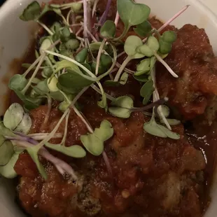 Bacon Wrapped Date Meatballs