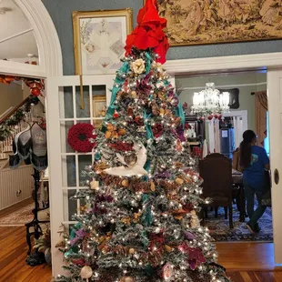 a decorated christmas tree