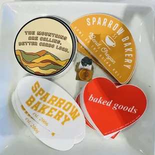 Sparrow Bakery Stickers