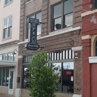 the outside of the building