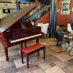 Beautiful piano in the lounge