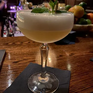 A nonalcoholic drink-delicious!