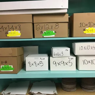 Cake boxes from 4x4 inch to full sheet in Craft or White