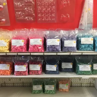 The Mercken's Chocalate Rainbow collection of melting wafers