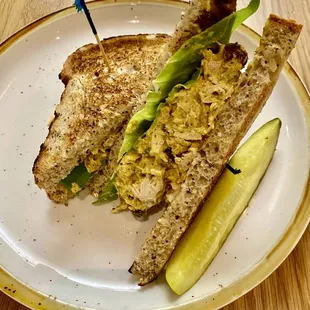 Turmeric Chicken Salad sandwich