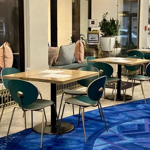 Tables and chairs