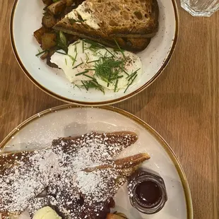 Brown Butter French Toast and Hen&apos;s Hash!