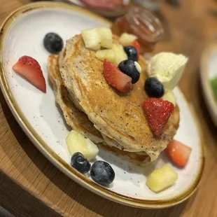 pancakes, food