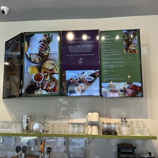 The menu indicating Tapas &amp; Small plates &apos;coming soon&apos;