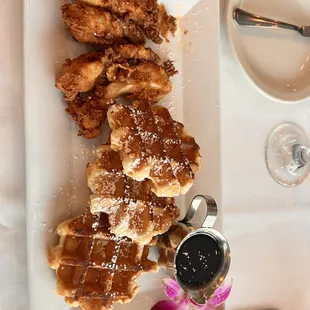 Chicken and waffles