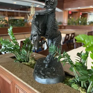 Some artwork on display in the Speedway Club dining room.