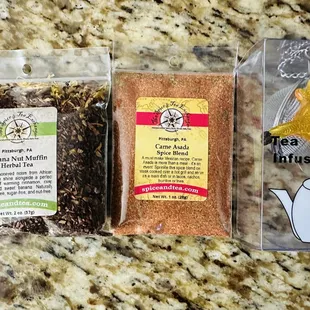 My tea, spices, and infuser