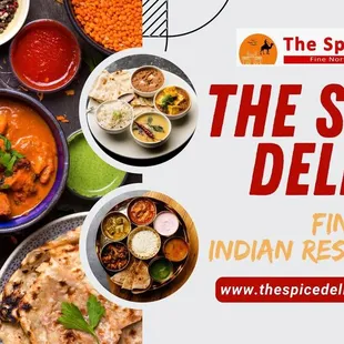 a variety of indian food