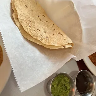 Complimentary crunchy bread