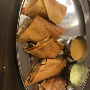 Spinach dosa