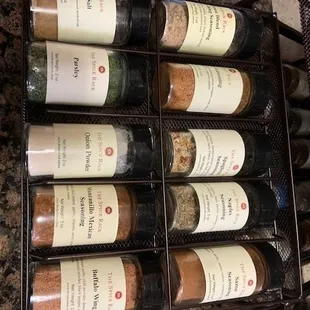 2 of 3 spice drawers.