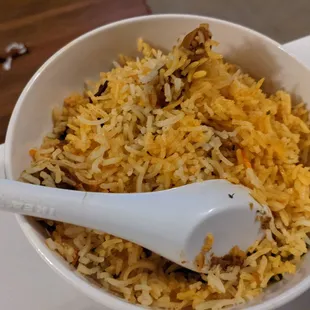 Vegetarian biryani