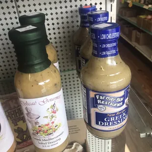 two bottles of mustard