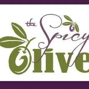 the logo for the spicy olive