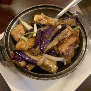 Eggplant with Tofu in Claypot