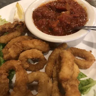 Calamari from frozen not fresh
