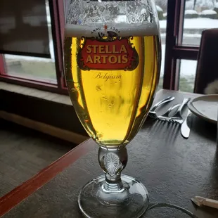 a glass of beer