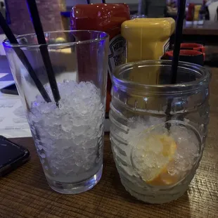 Was charged the same for these glasses of the same drink. ($10) big size difference.