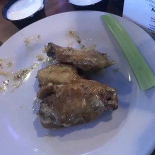 Parmesan Garlic chicken wings... we already ate 3-4 pieces