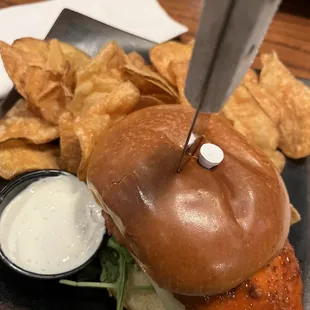 Buffalo chicken sandwich