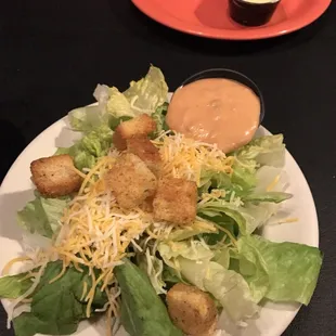 Side salad w/thousand island
