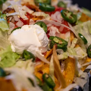 a plate of nachos