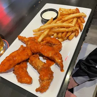 Chicken tenders and fries