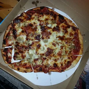 I'd be embarressed to give a customer pizzas that looked like these on 2 different occasions! #CustomerDissatisfaction