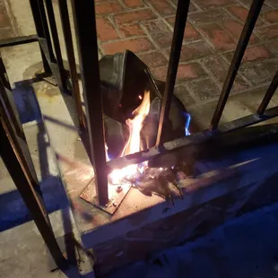 Saw this, mentioned it. Bartender ignored me said "who cares," kept talking to some guys. Left, good luck getting a drink. NOT EVEN H2O.