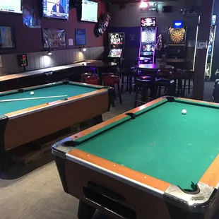 2 Newly re-felted pool tables!  Free Pool on Sunday Nights. Pool Tourney every Wed!