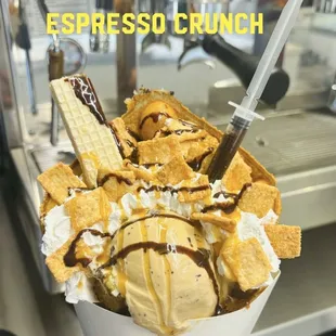 Espresso bubble waffle