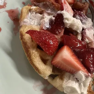 Strawberry waffle