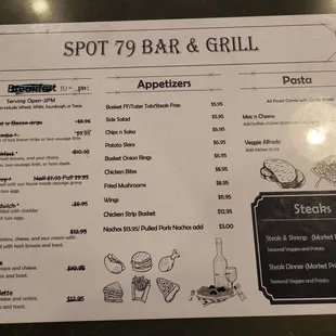 Regular menu (Jan 2024)