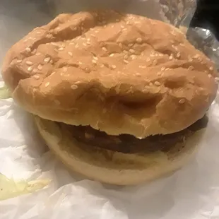 Sad shame of a black bean burger