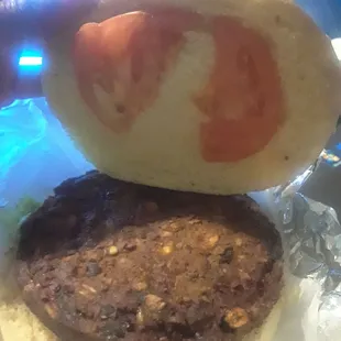 Scared to death pathetic tomato on this dry bread