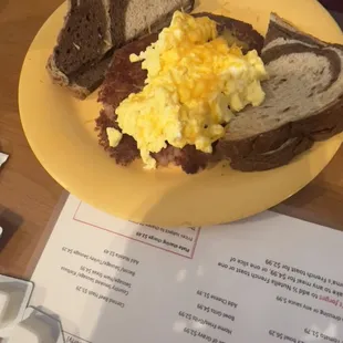 Three cheese Mr v hash skillet