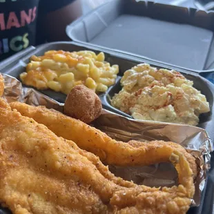 Catfish fried Fish Dinner
