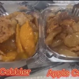 Peach Cobbler &amp; Apple Cobbler
