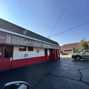 the outside of the building