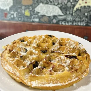 Blueberry waffle