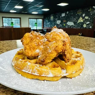 Chicken and waffles