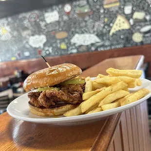 Hot honey chicken sandwich