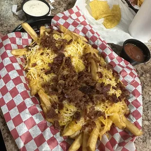 These were the loaded fries they were delicious.