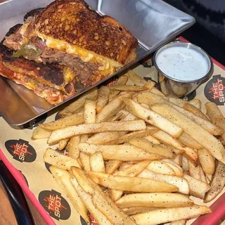 Pulled Pork Grilled Cheese